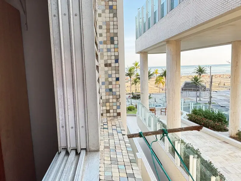 Vista do primeiro quarto para o mar em Canto do Forte